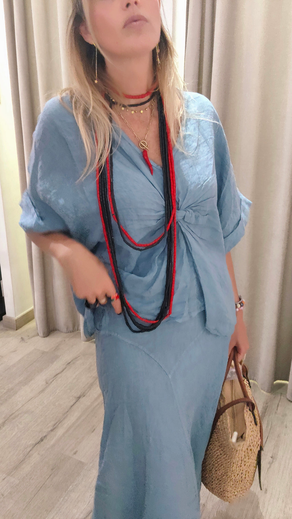 CAMISA LINO NUDO SOFÍ