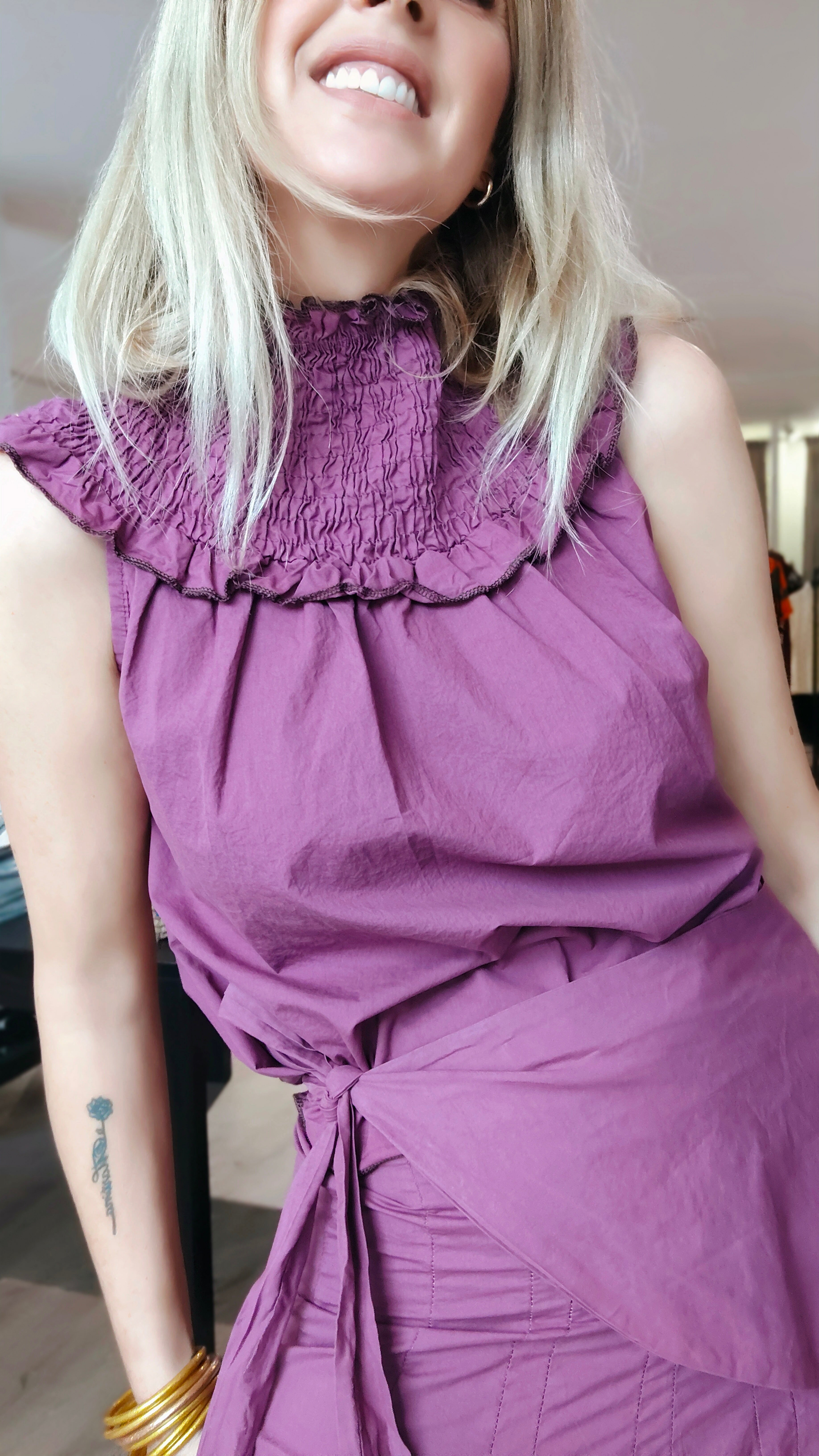 BLUSA AITANA NIDO DE ABEJA FRESA
