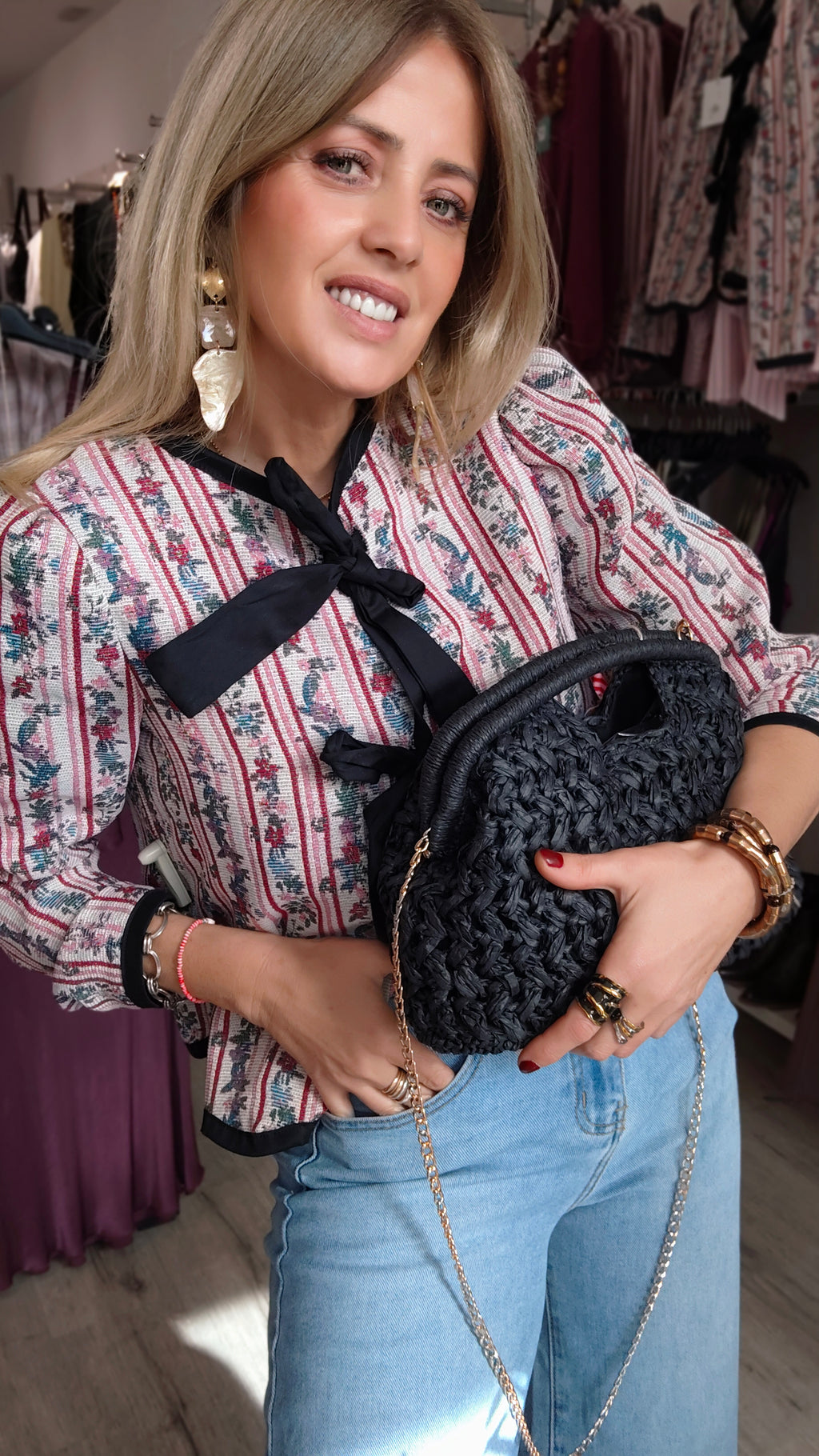 CHAQUETA VINTAGE ROSA