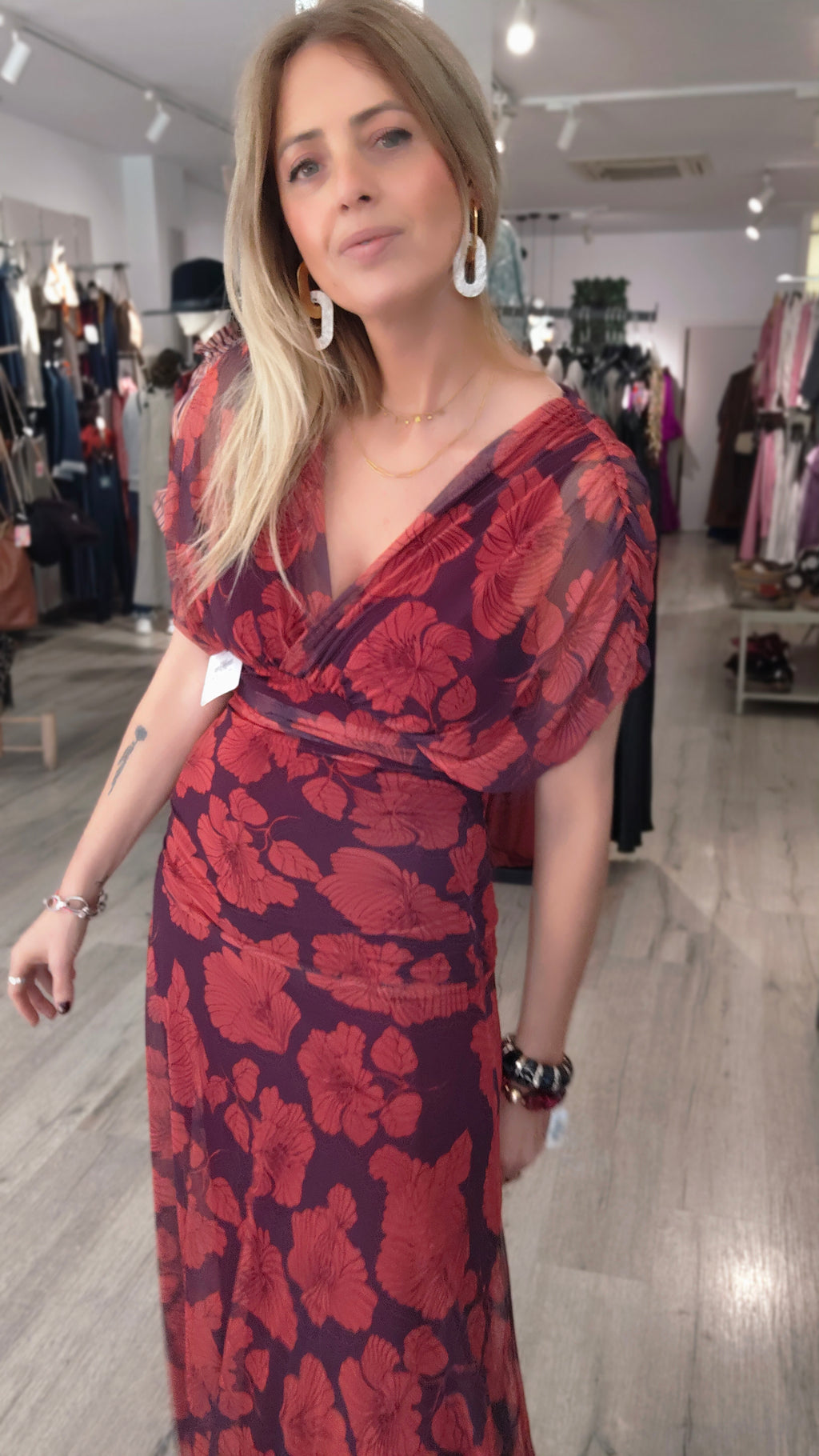 VESTIDO BORGOÑA