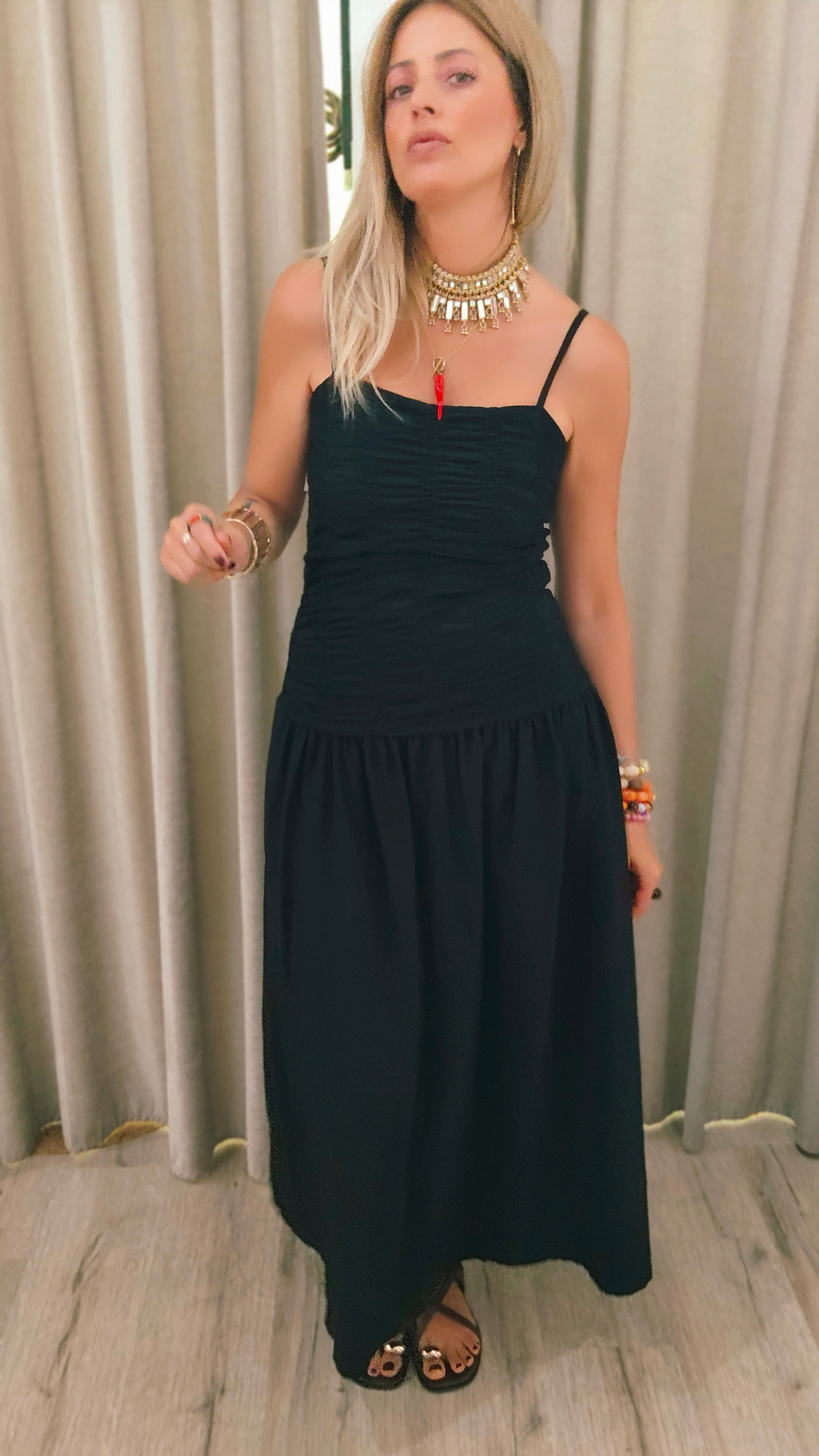 VESTIDO PANAL NEGRO