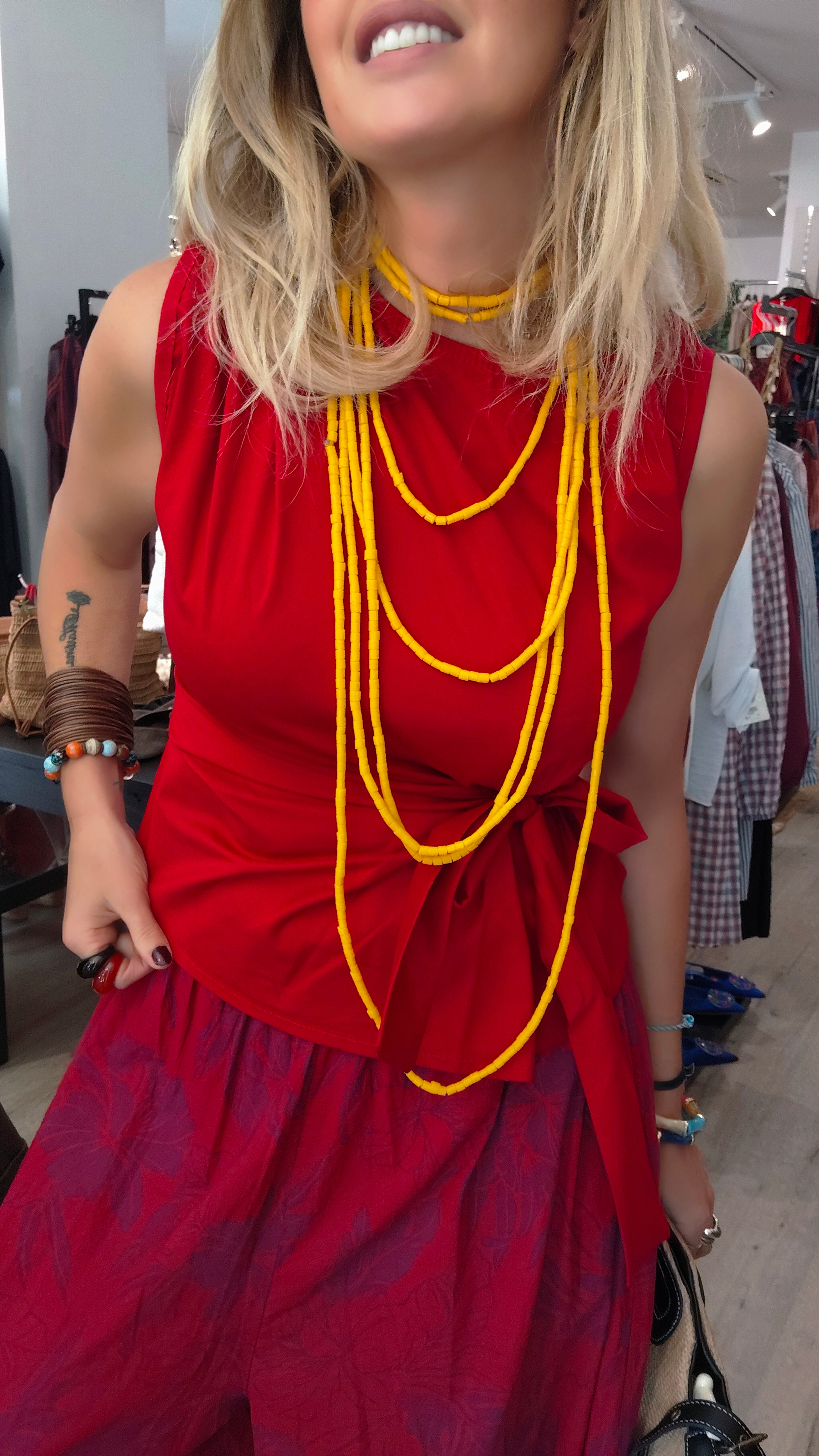 TOP LAZO ROJO