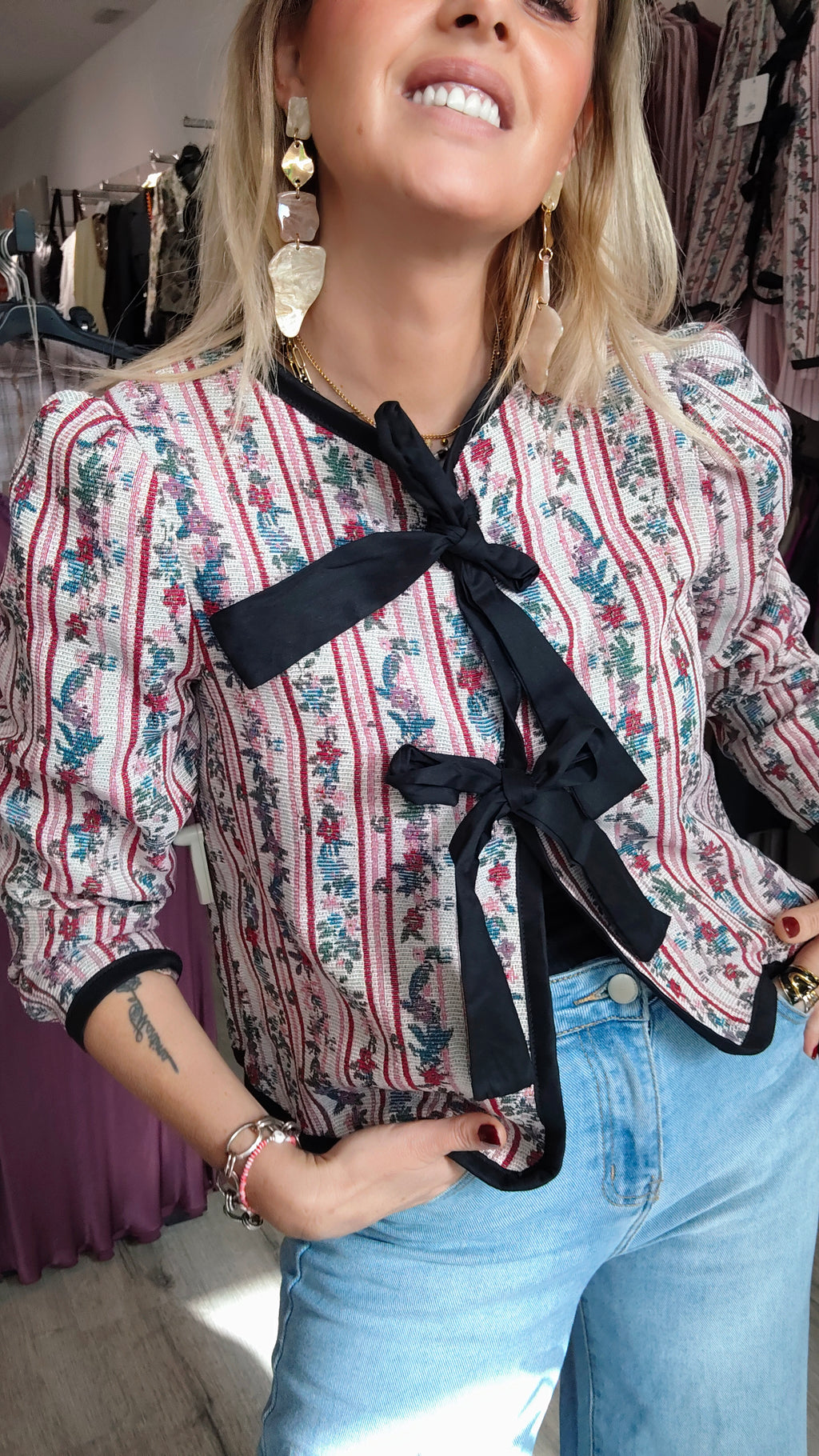 CHAQUETA VINTAGE ROSA