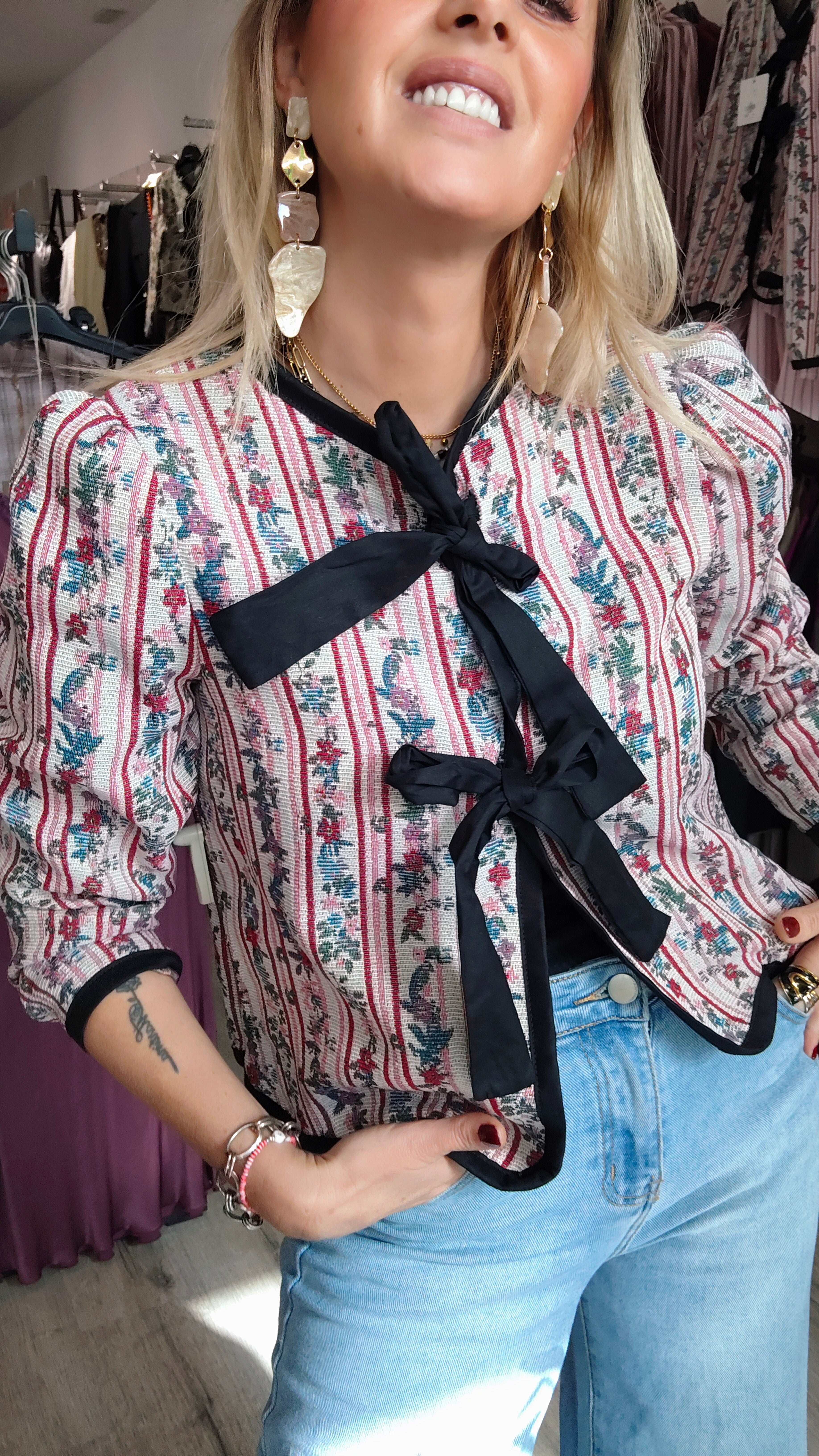 CHAQUETA VINTAGE ROSA