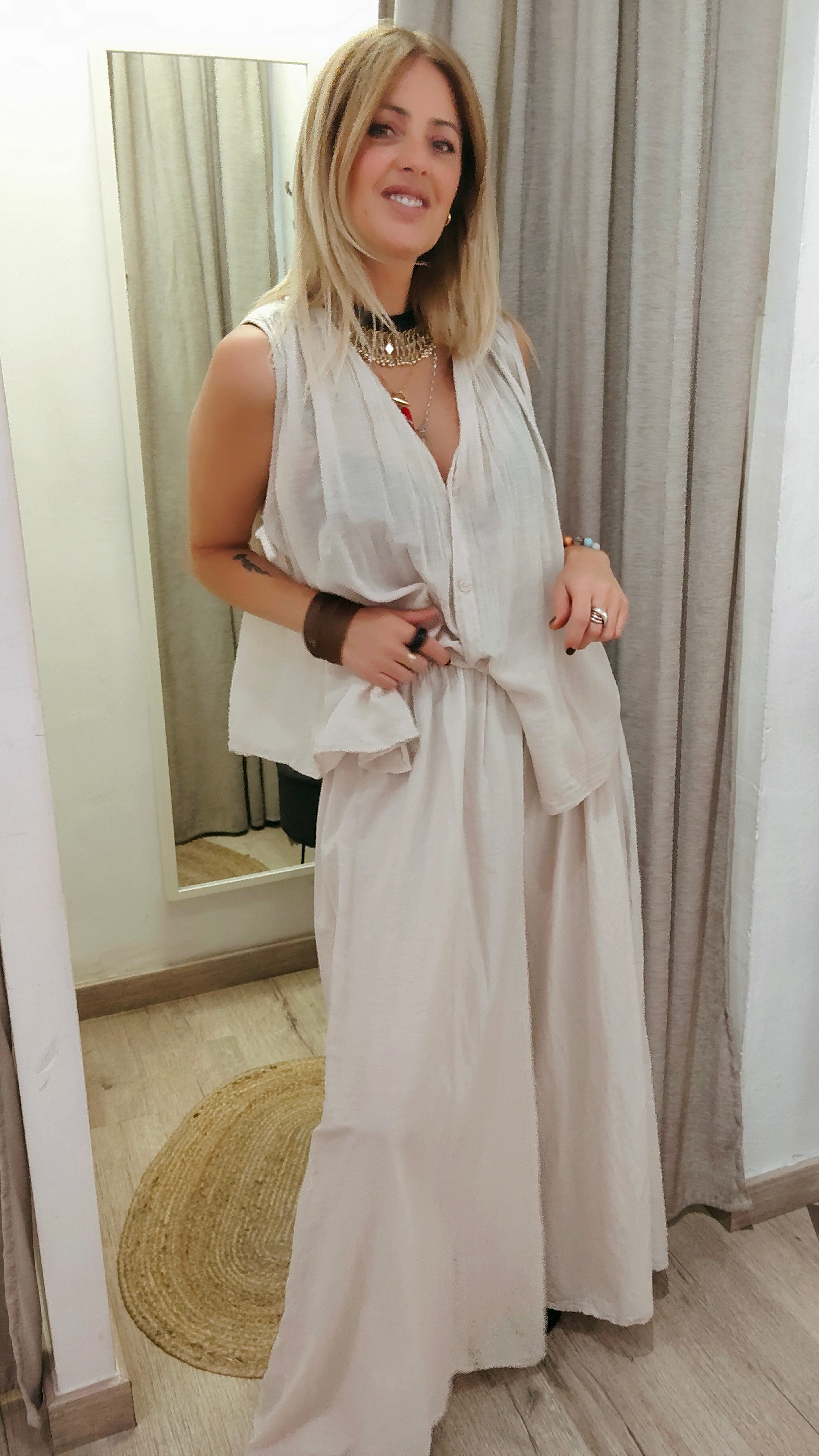 CAMISA VIVI BEIGE