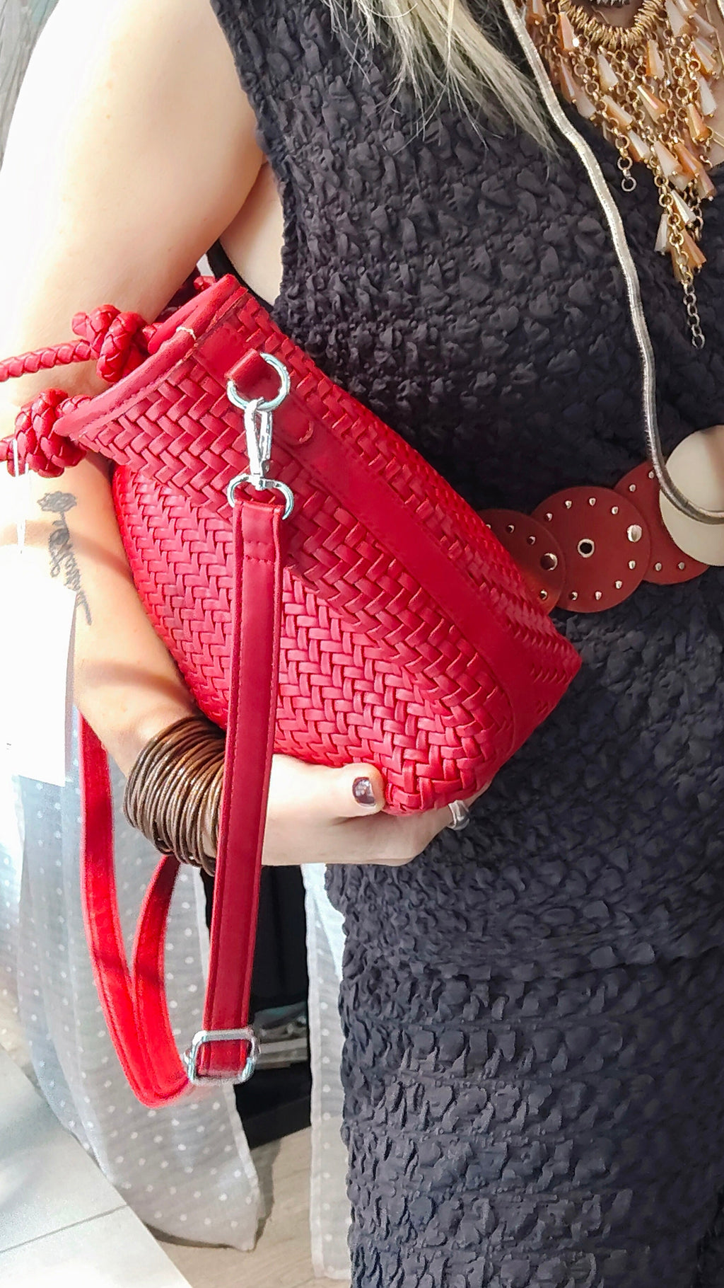 Bolso Tote de Cuerda Trenzada