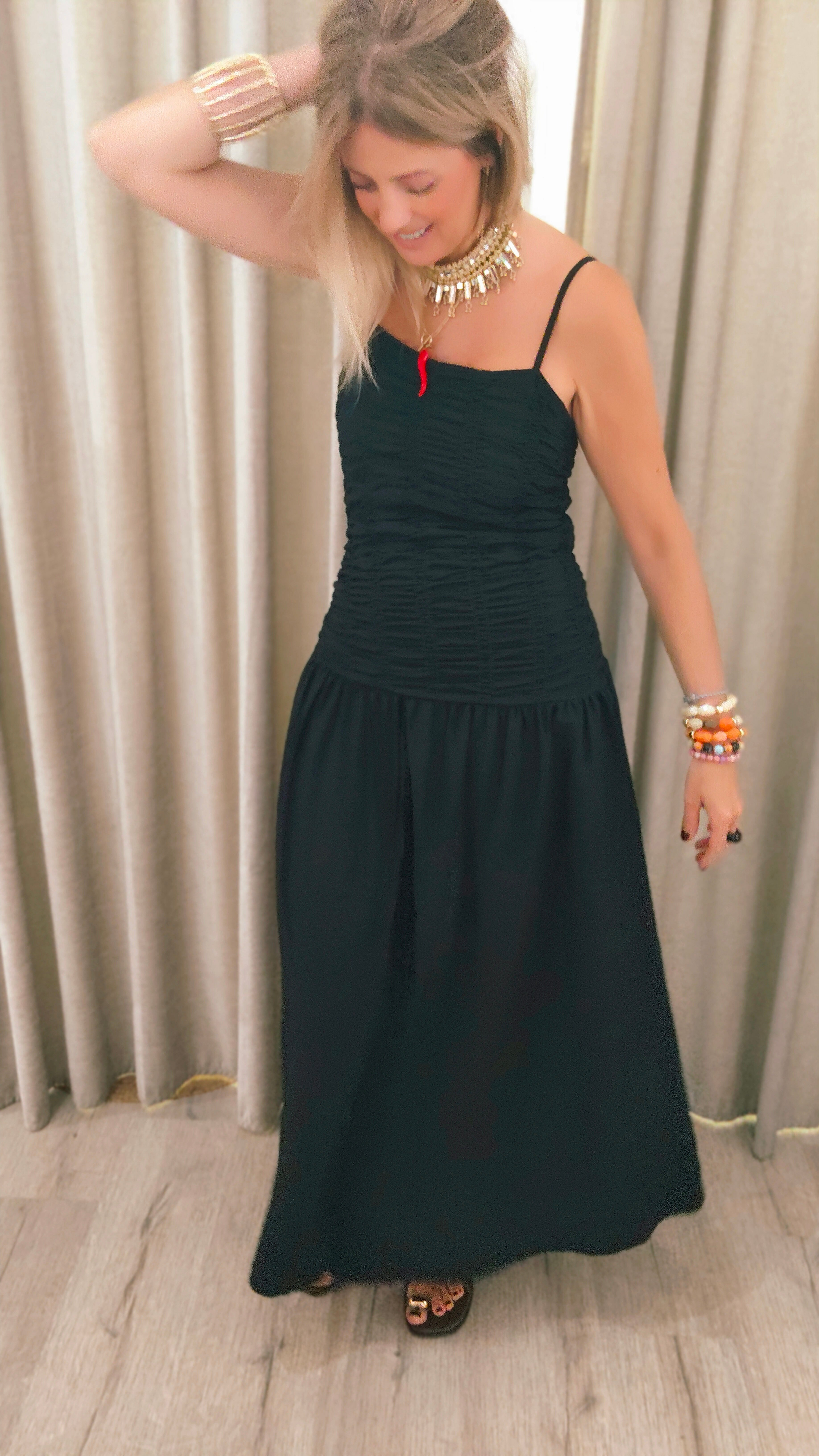 VESTIDO PANAL NEGRO