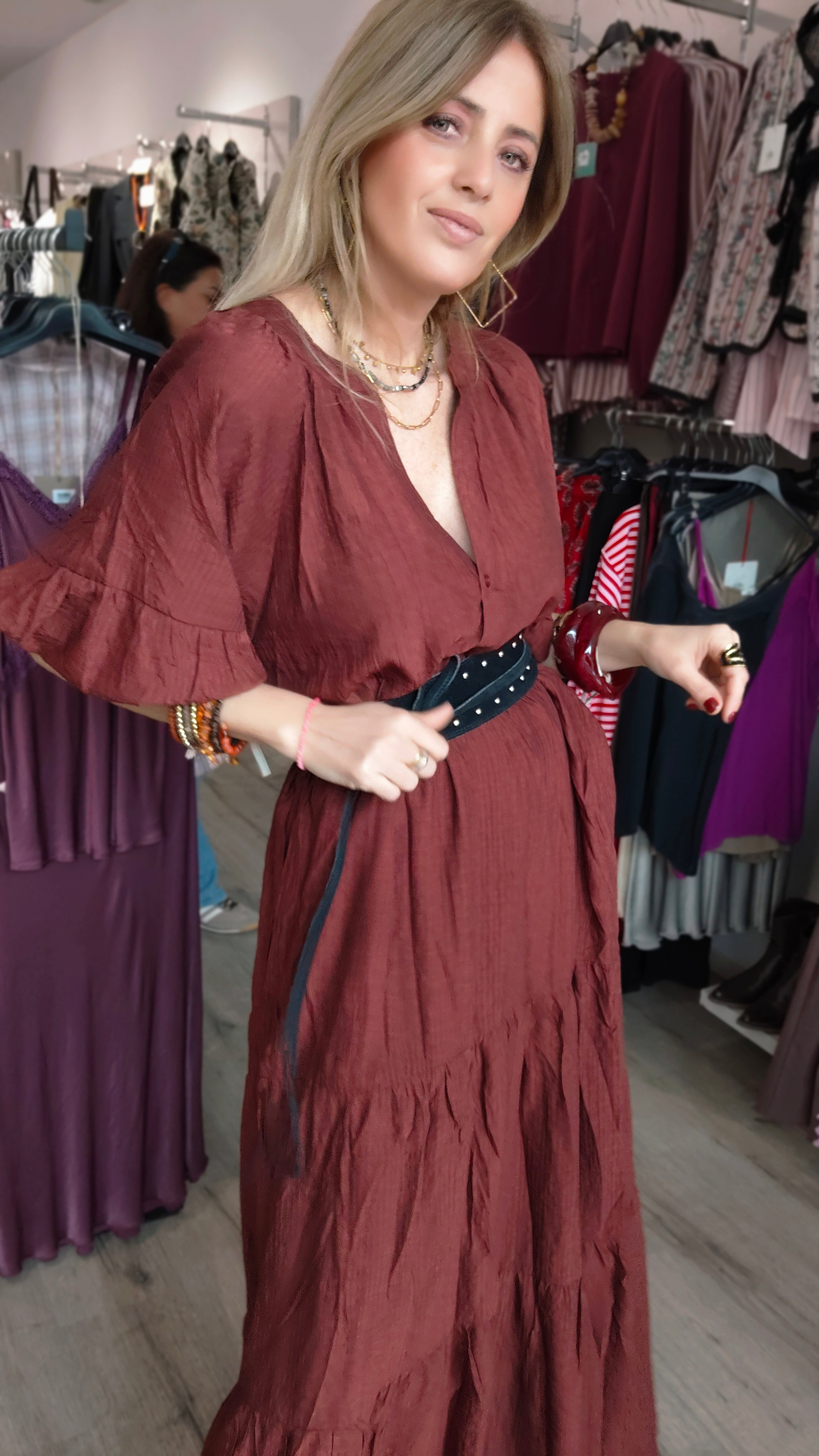 VESTIDO TERRACOTA