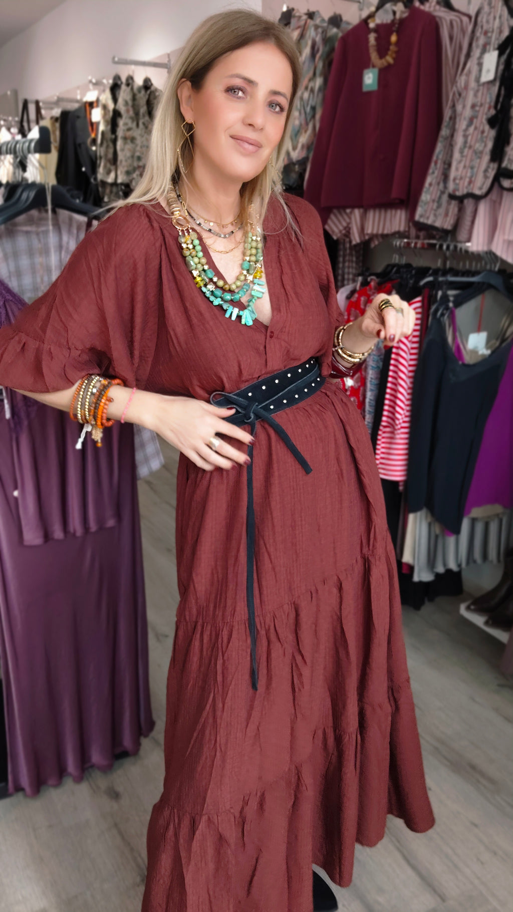 VESTIDO TERRACOTA