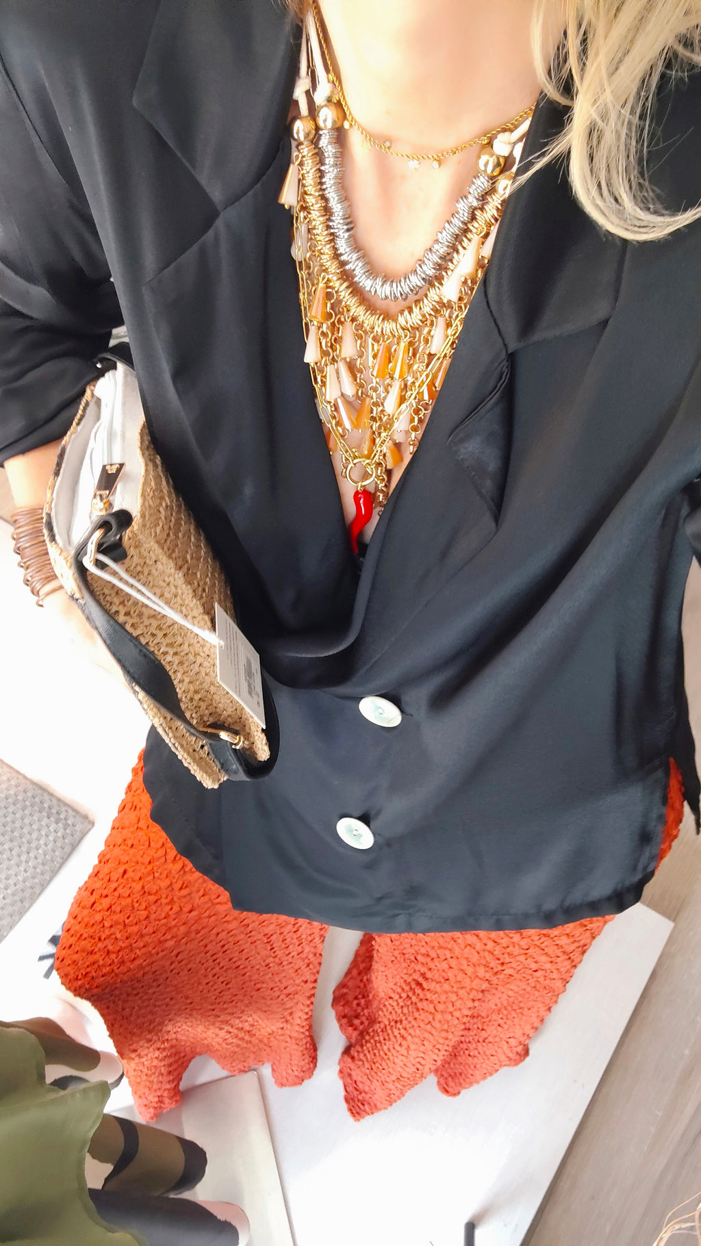 BLAZER SATÉN NEGRO