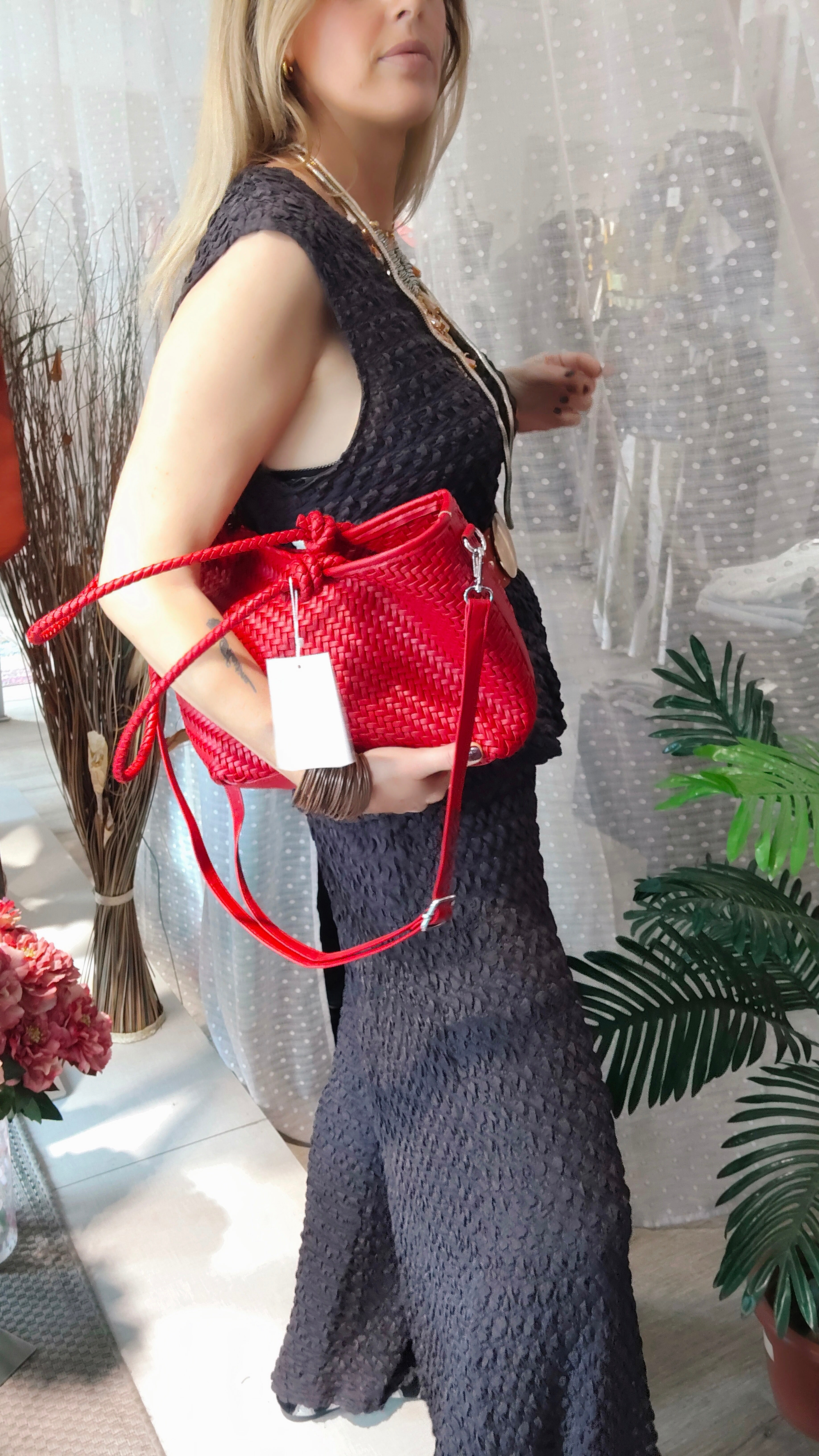 Bolso Tote de Cuerda Trenzada