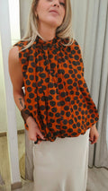 TOP HALTER NARANJA LUNARES