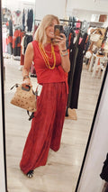 PANTALÓN PALAZZO ROJO
