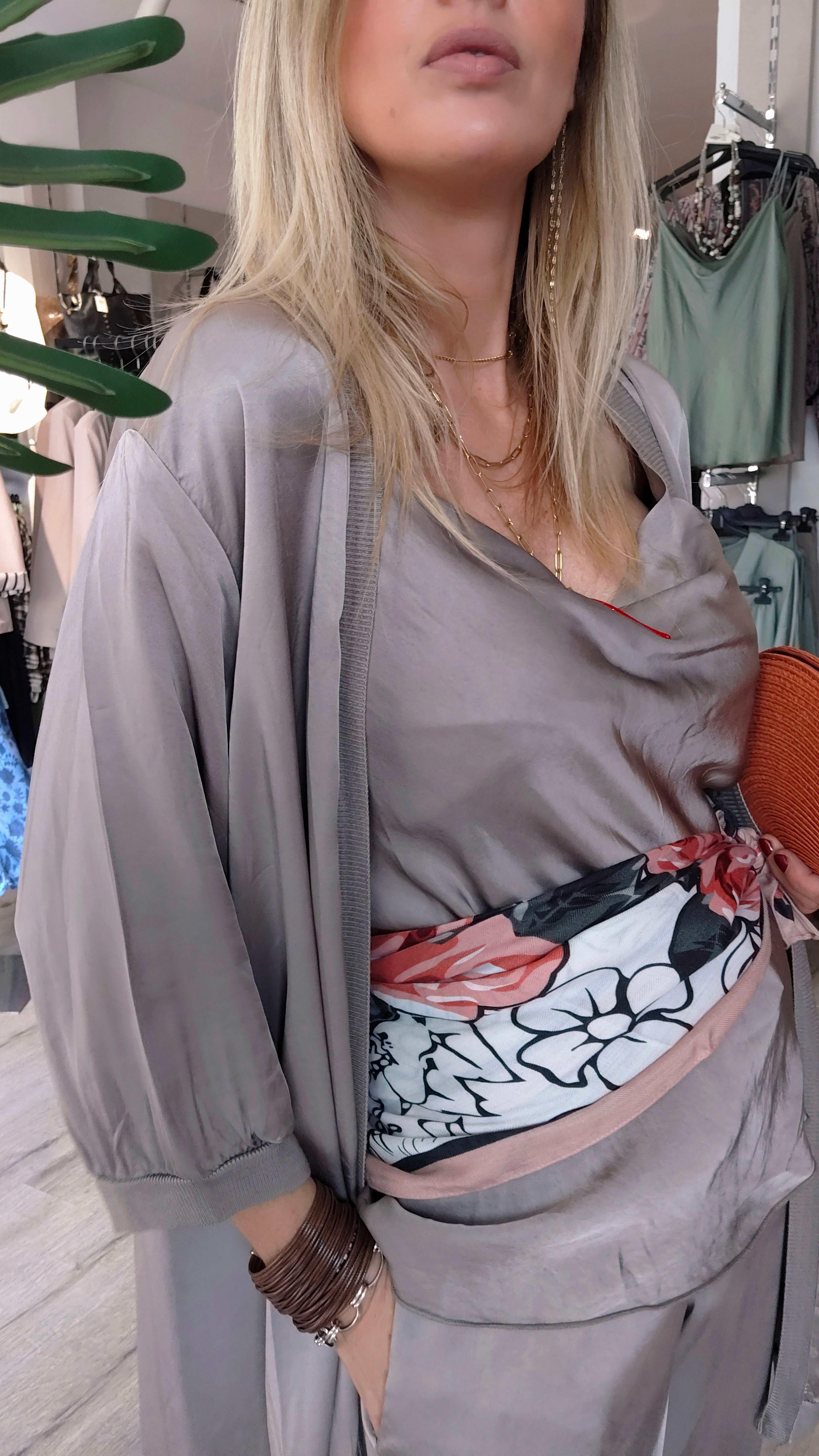 KIMONO SATÉN TOPO