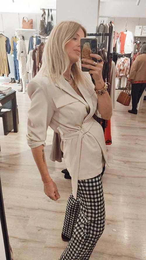 BLAZER CRUZADA BEIGE