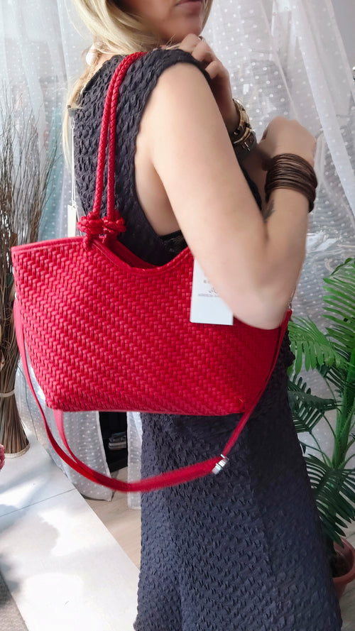 Bolso Tote de Cuerda Trenzada