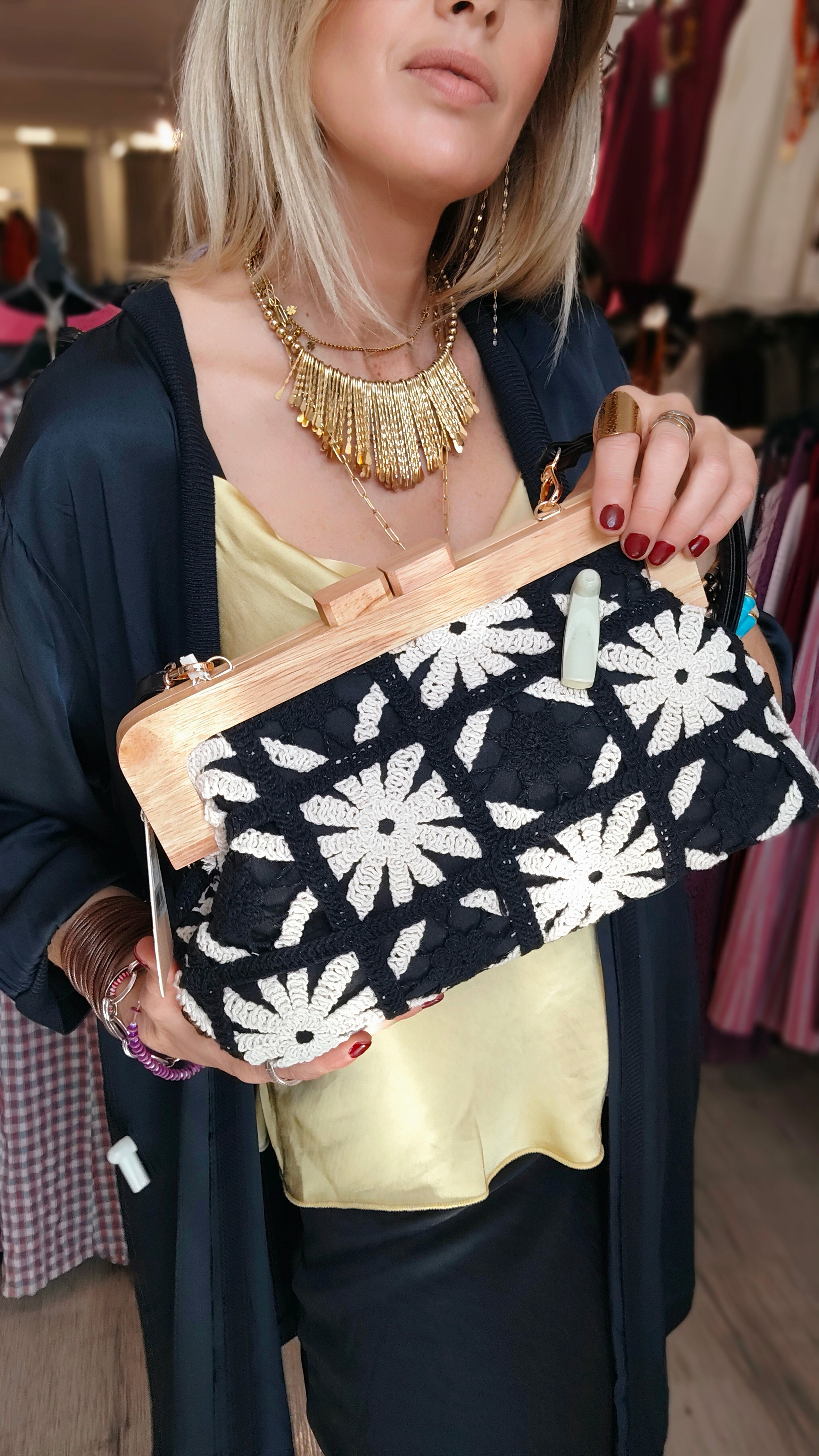 BOLSO CROCHET MADERA
