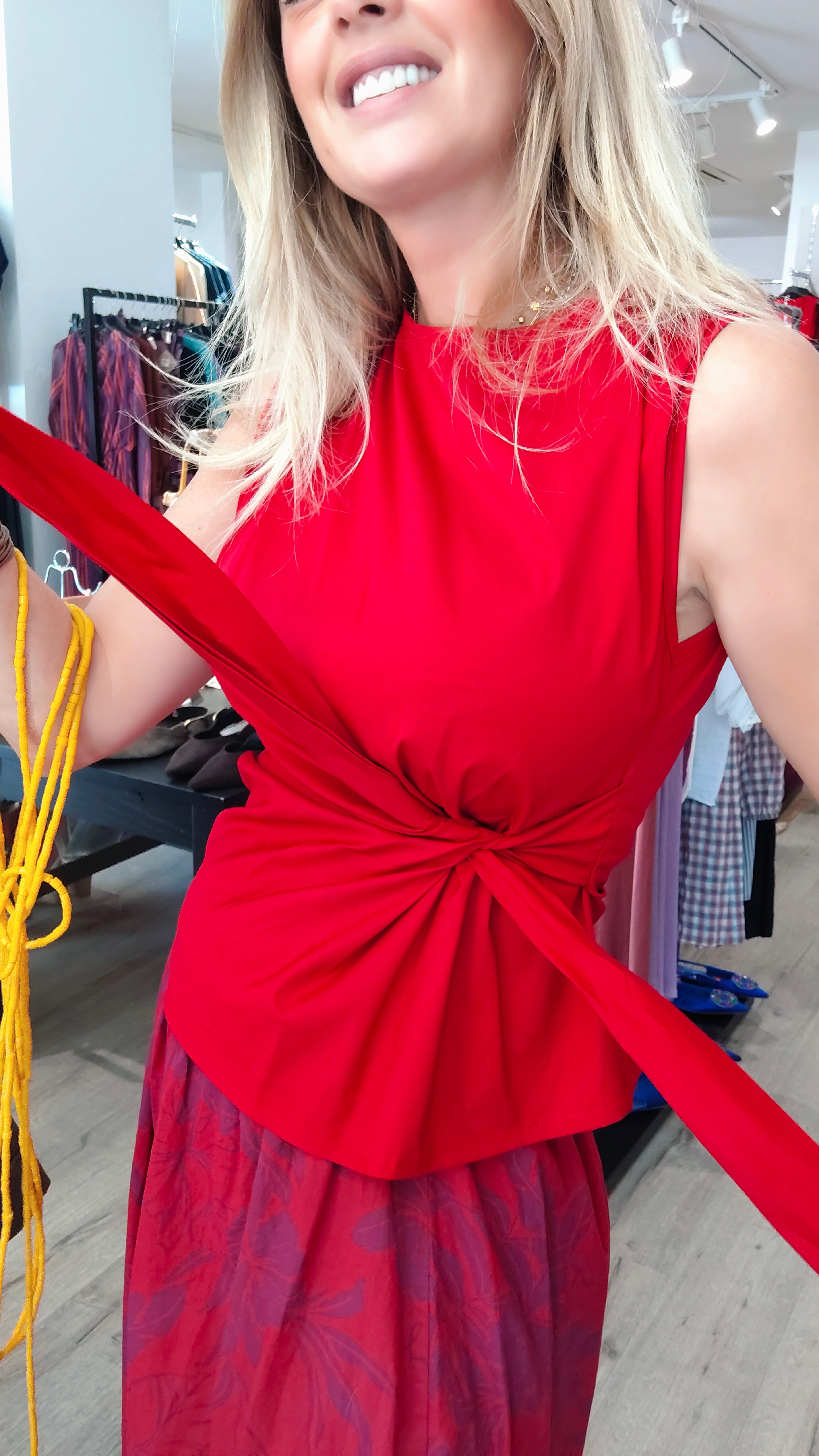 TOP LAZO ROJO