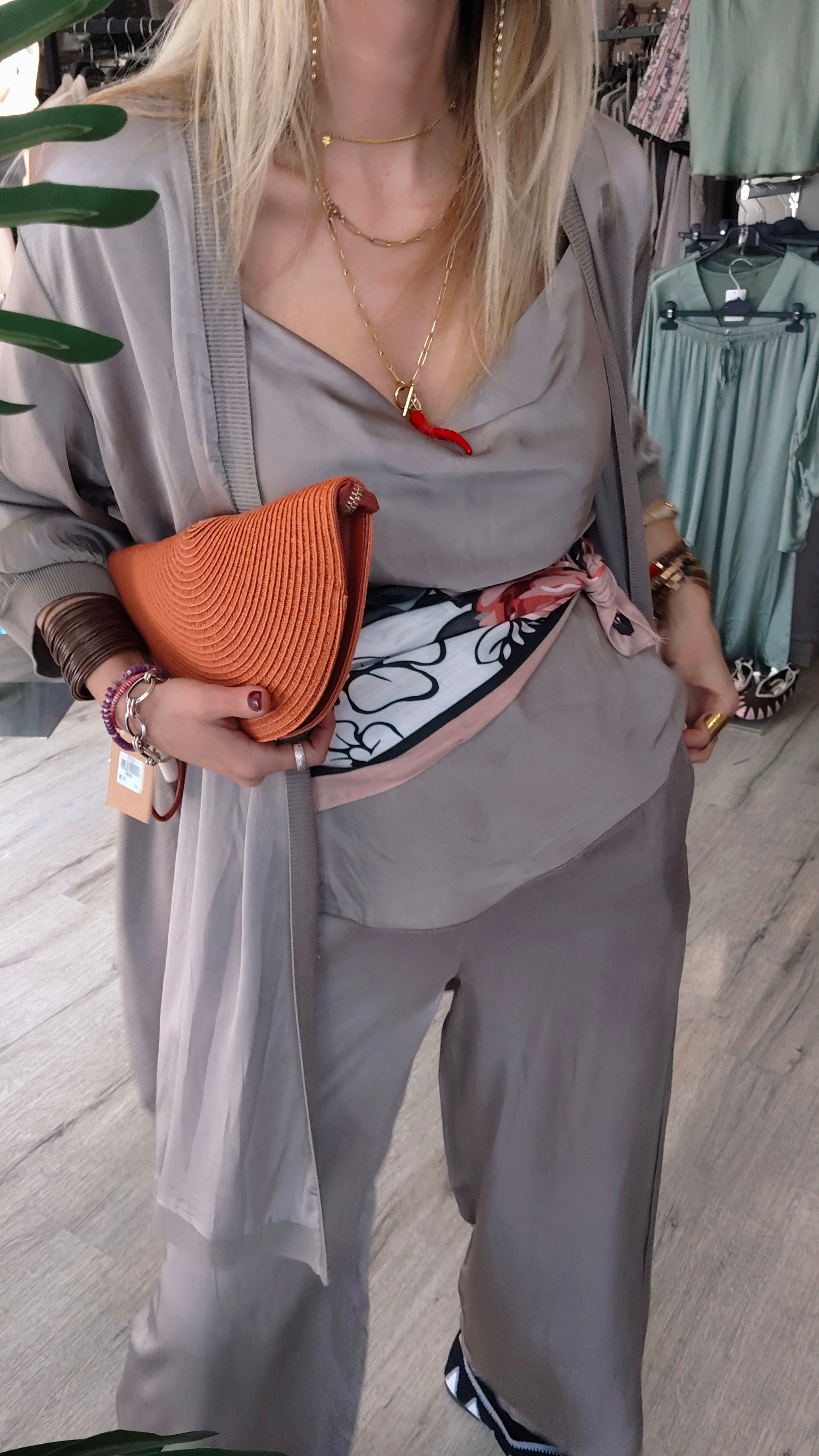 KIMONO SATÉN TOPO