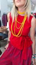 TOP LAZO ROJO