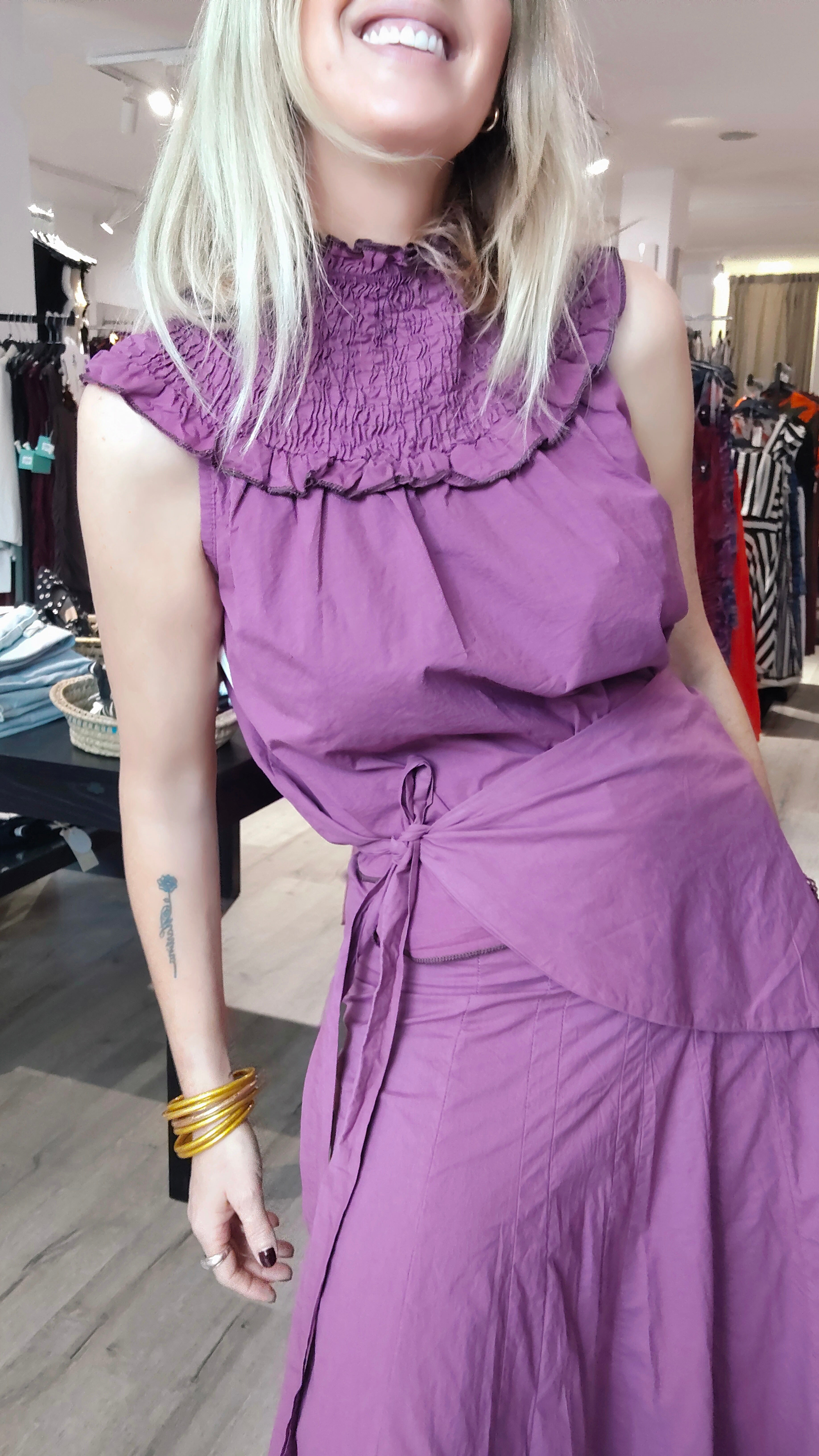 BLUSA AITANA NIDO DE ABEJA FRESA