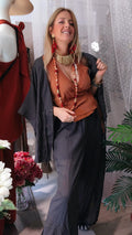 KIMONO/CHAQUETA MARRÓN