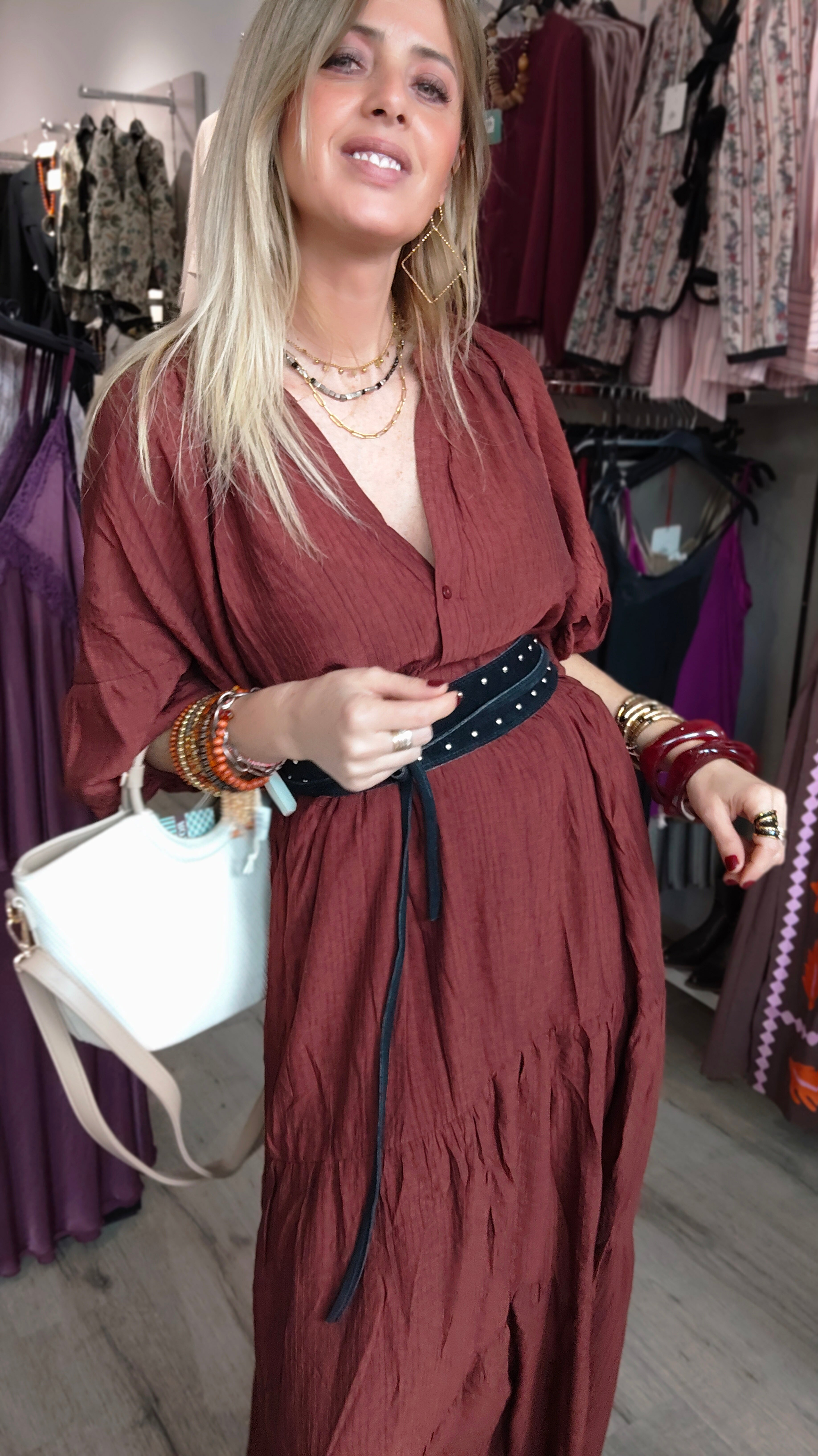 VESTIDO TERRACOTA
