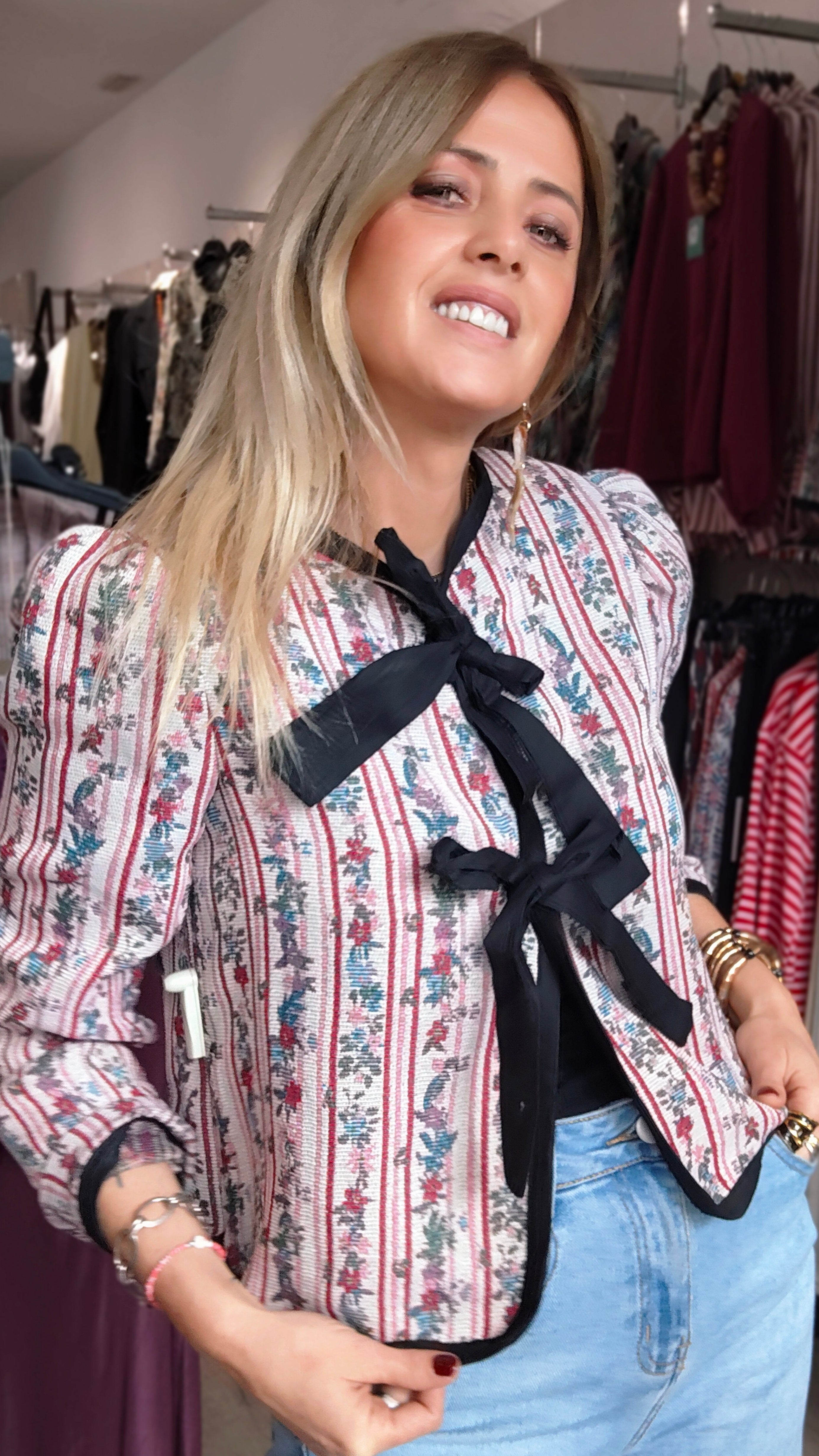 CHAQUETA VINTAGE ROSA